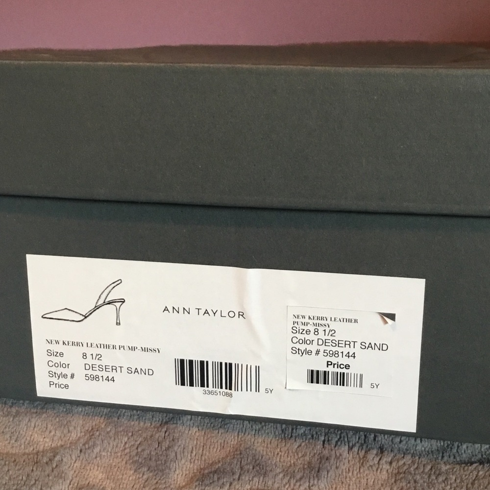 Ann Taylor Desert Sand Leather Shoes